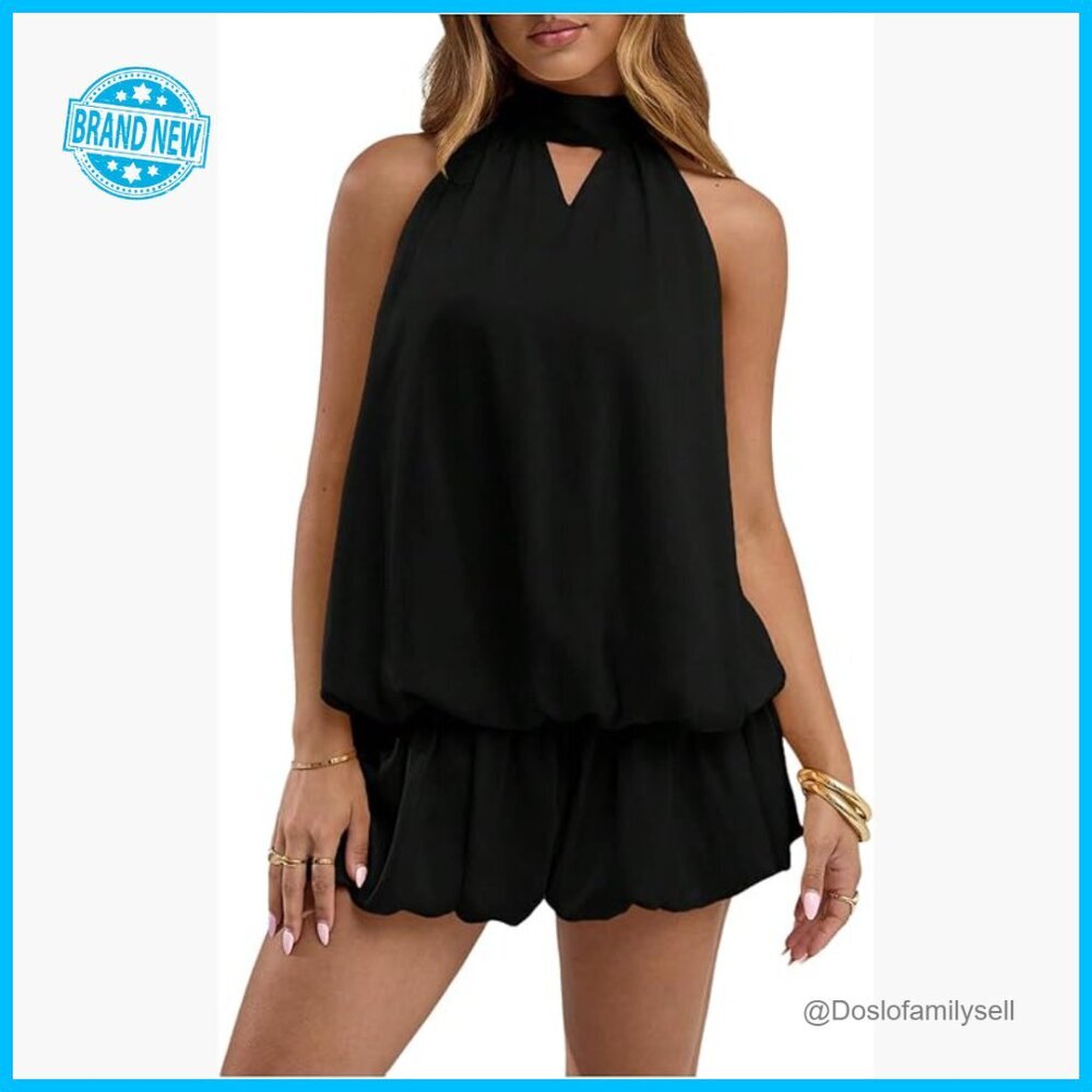Satin Halter Cut Out Mini Dress Elegant Boho Chic Wedding Guest Party